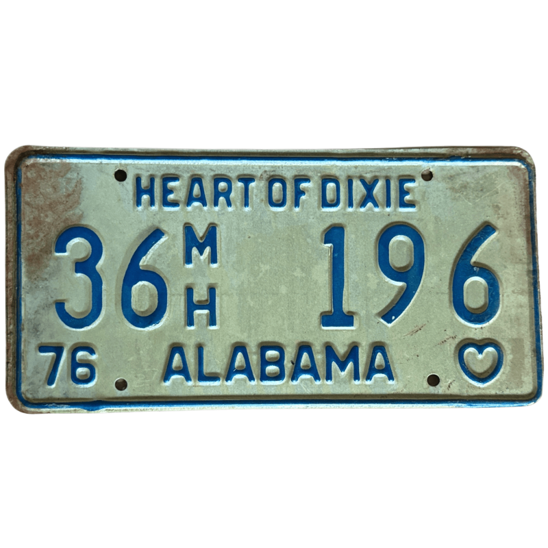 Placă de înmatriculare Alabama