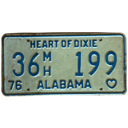 Placă de înmatriculare Alabama