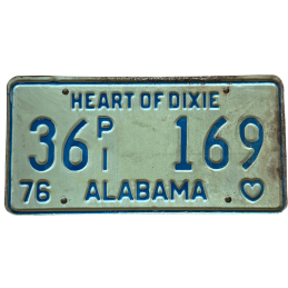 Placă de înmatriculare Alabama