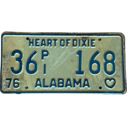 Placă de înmatriculare Alabama