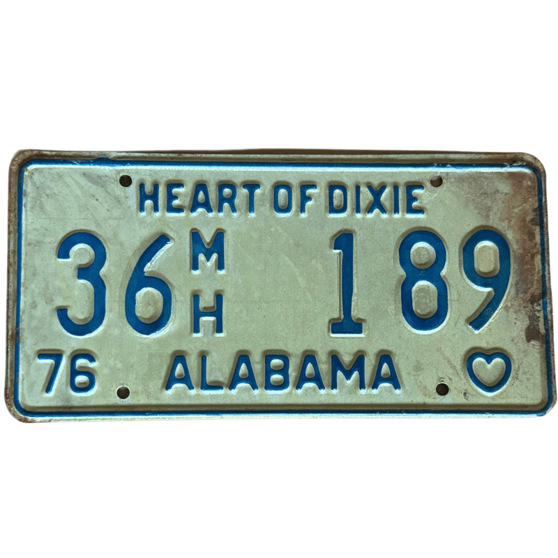 Placă de înmatriculare Alabama