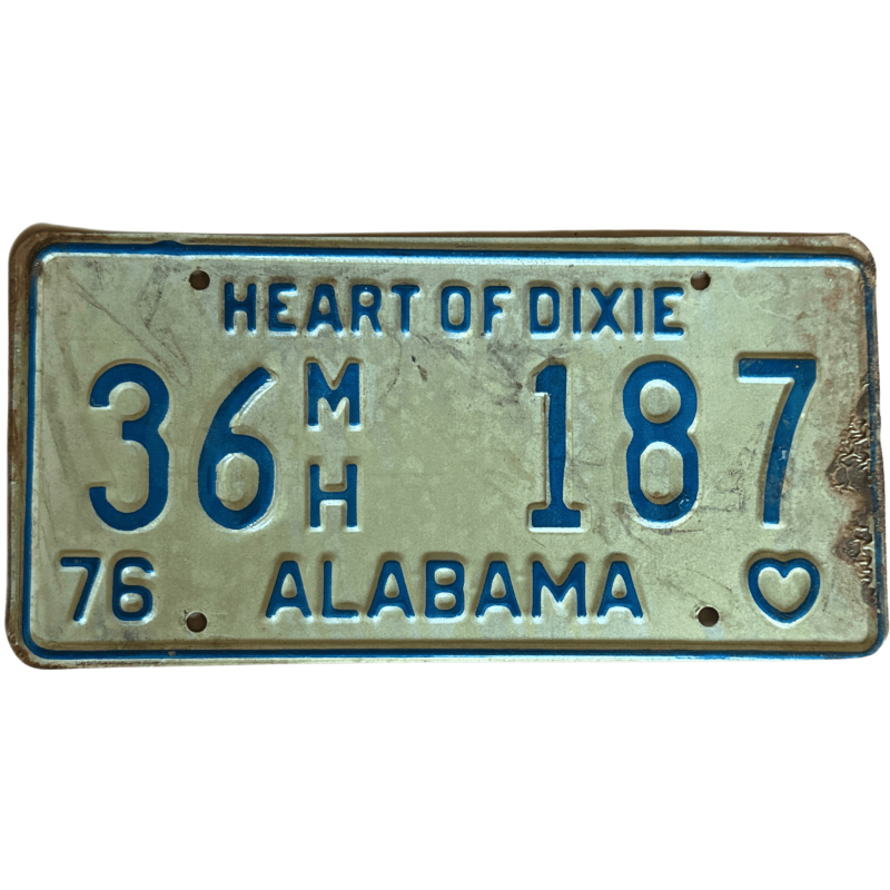 Placă de înmatriculare Alabama
