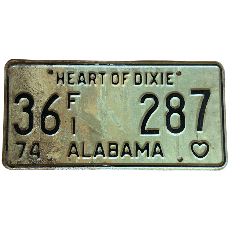 Placă de înmatriculare Alabama