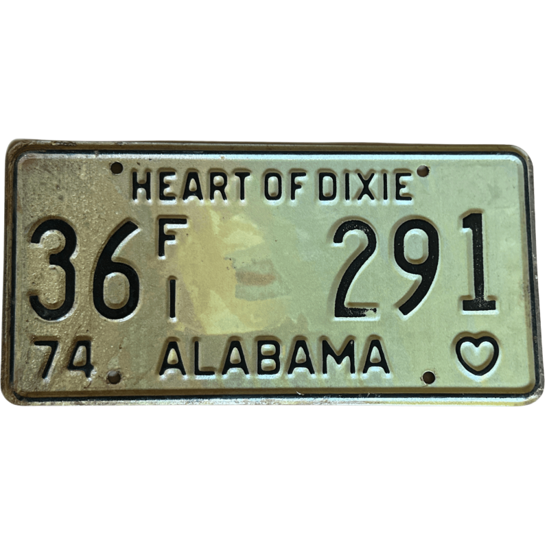 Placă de înmatriculare Alabama