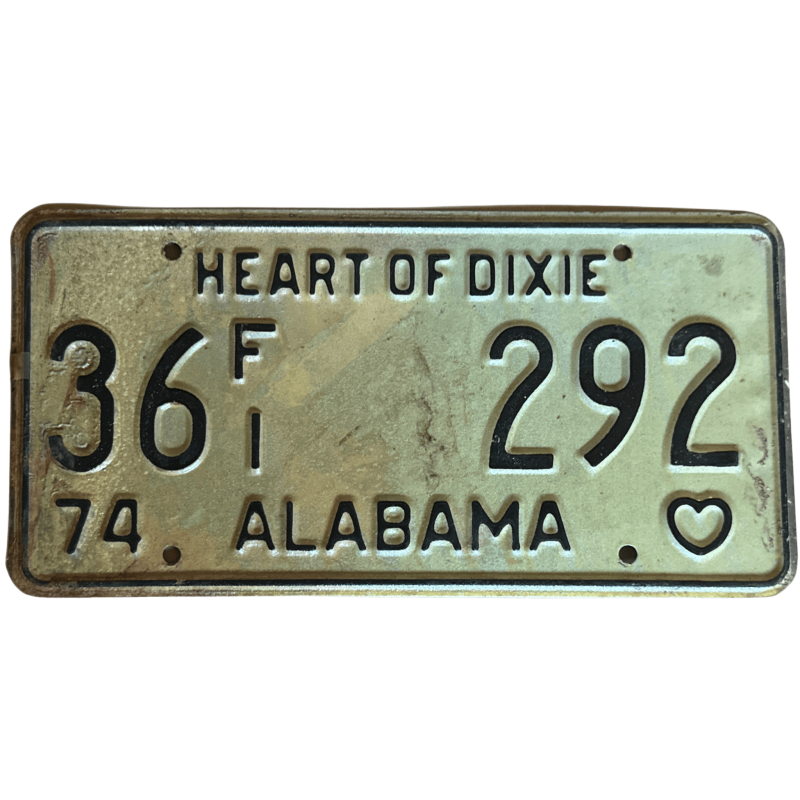 Placă de înmatriculare Alabama