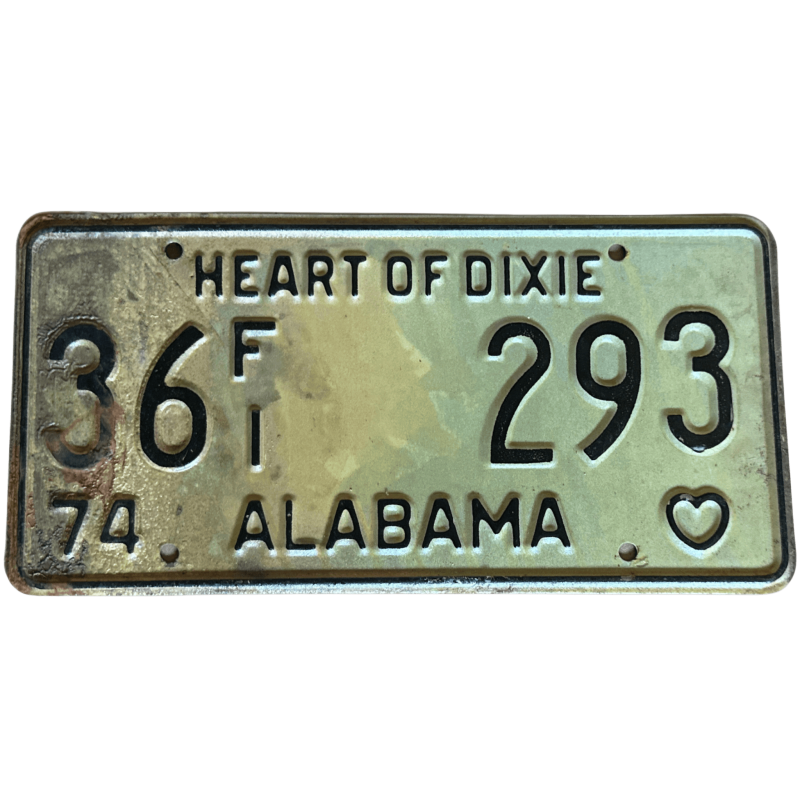 Placă de înmatriculare Alabama