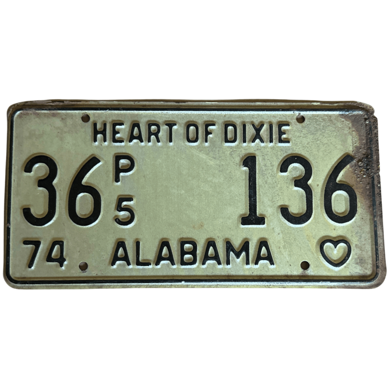 Placă de înmatriculare Alabama