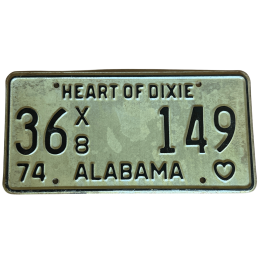 Placă de înmatriculare Alabama