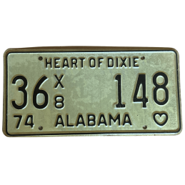 Placă de înmatriculare Alabama