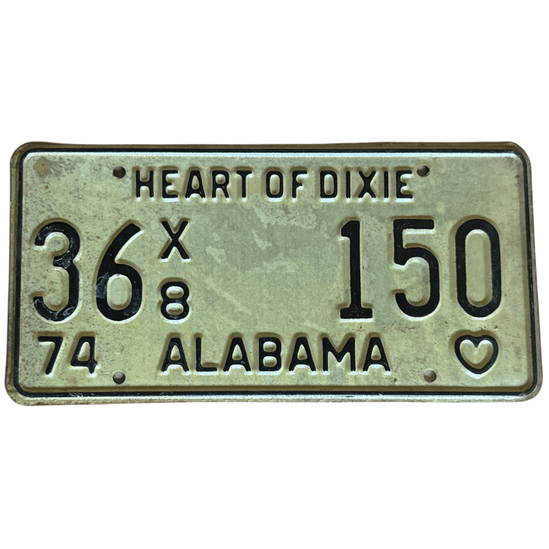 Placă de înmatriculare Alabama