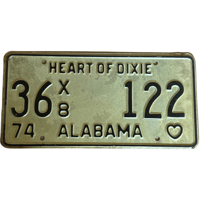 Placă de înmatriculare Alabama