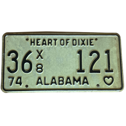 Placă de înmatriculare Alabama