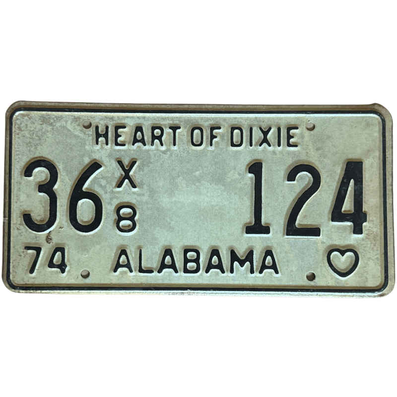 Placă de înmatriculare Alabama