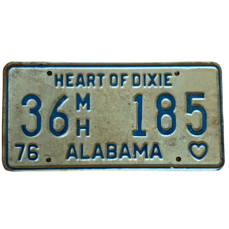 Placă de înmatriculare Alabama