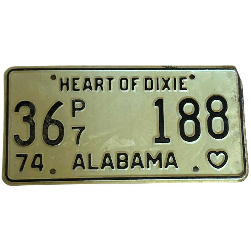 Placă de înmatriculare Alabama