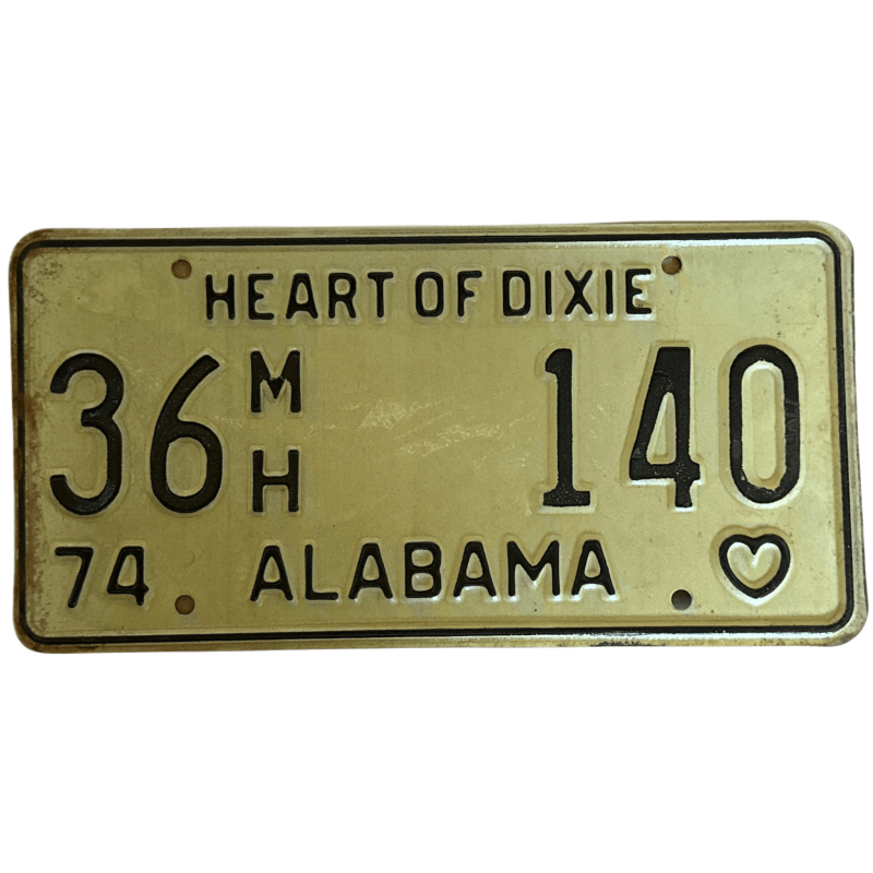Placă de înmatriculare Alabama