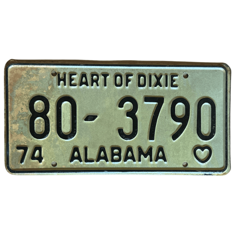 Placă de înmatriculare Alabama