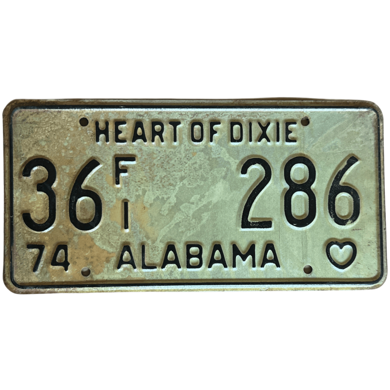 Placă de înmatriculare Alabama