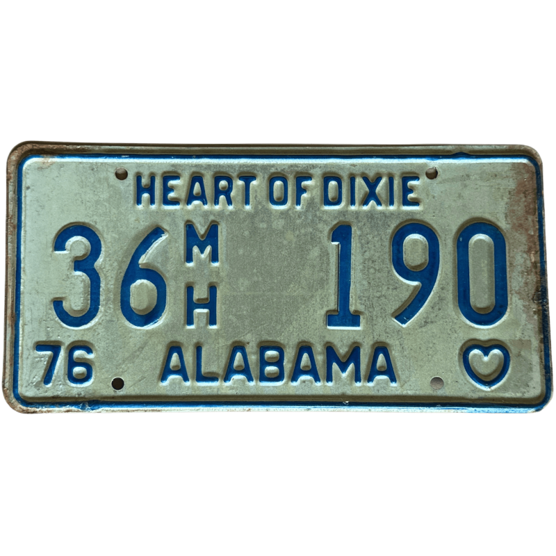 Placă de înmatriculare Alabama