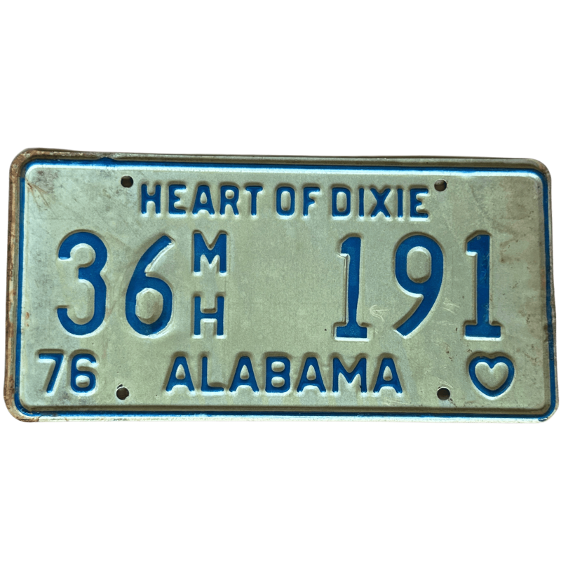 Placă de înmatriculare Alabama