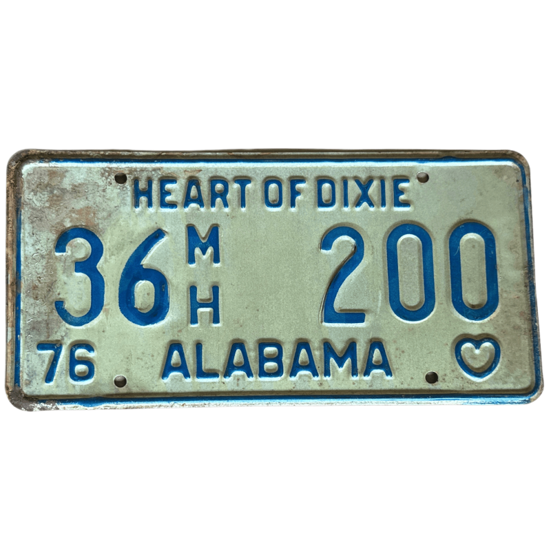Placă de înmatriculare Alabama