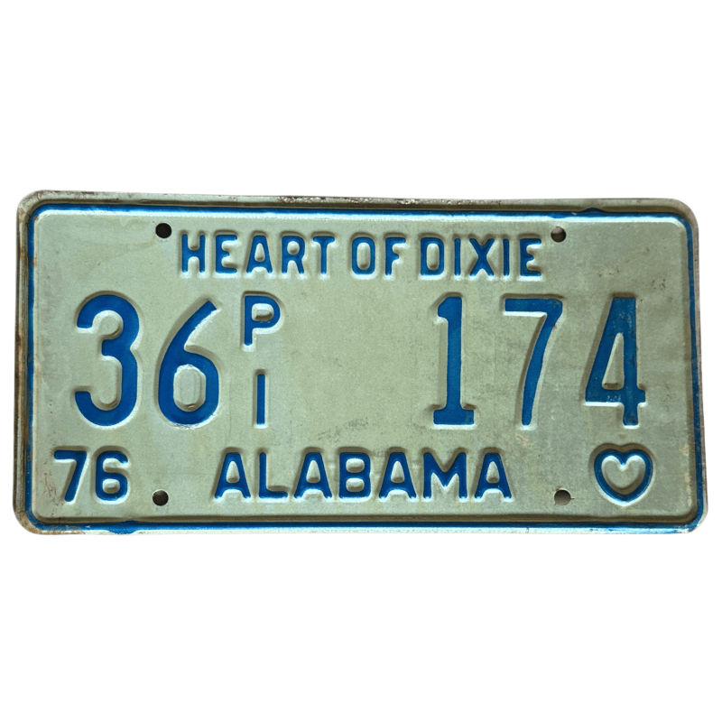 Placă de înmatriculare Alabama