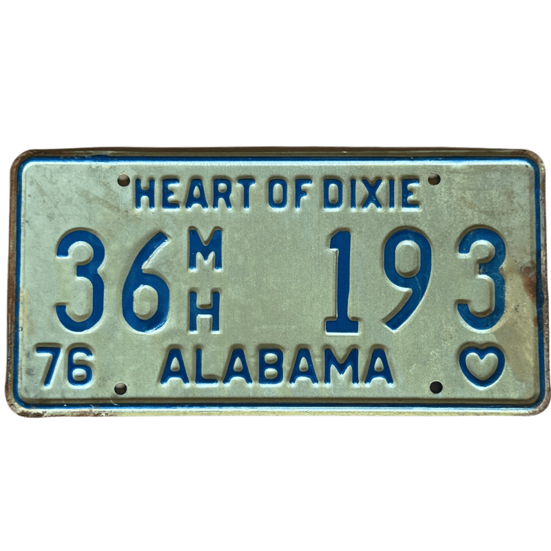 Placă de înmatriculare Alabama