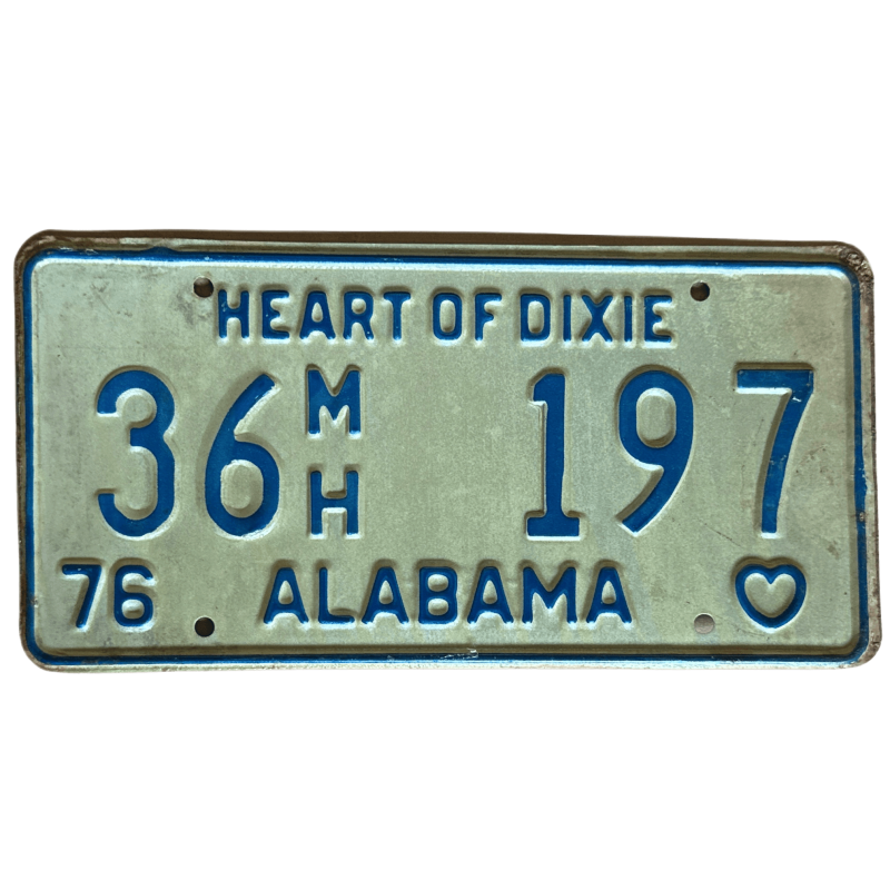 Placă de înmatriculare Alabama