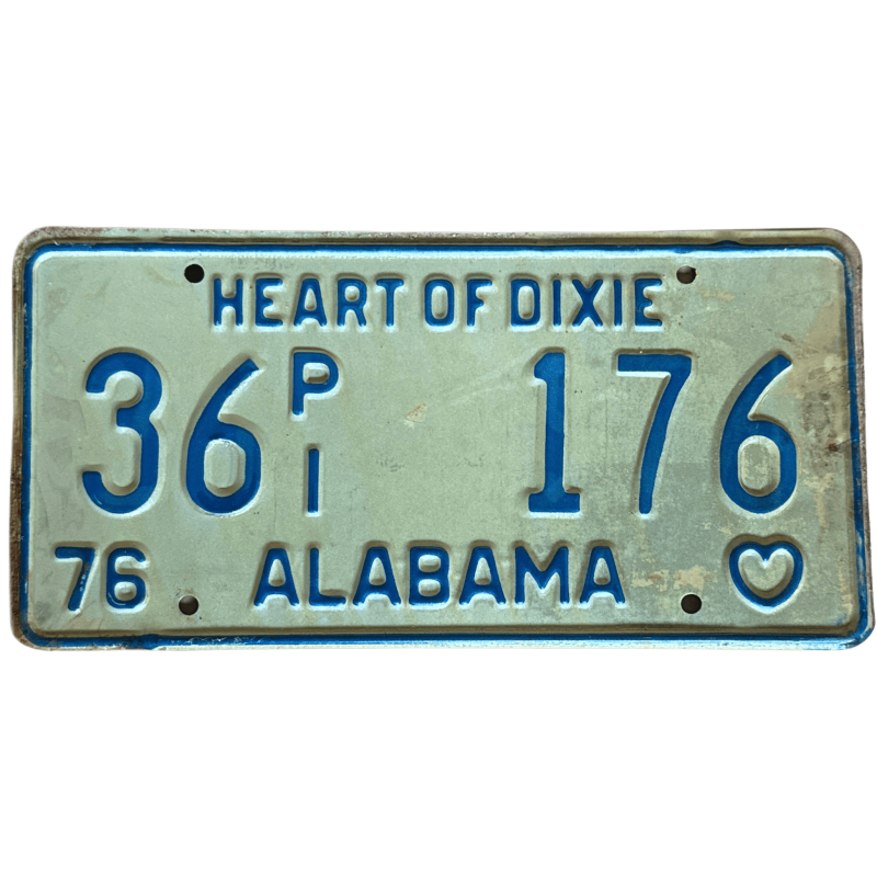 Placă de înmatriculare Alabama