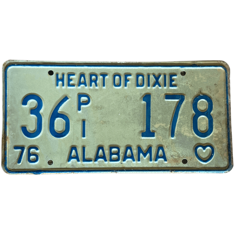 Placă de înmatriculare Alabama
