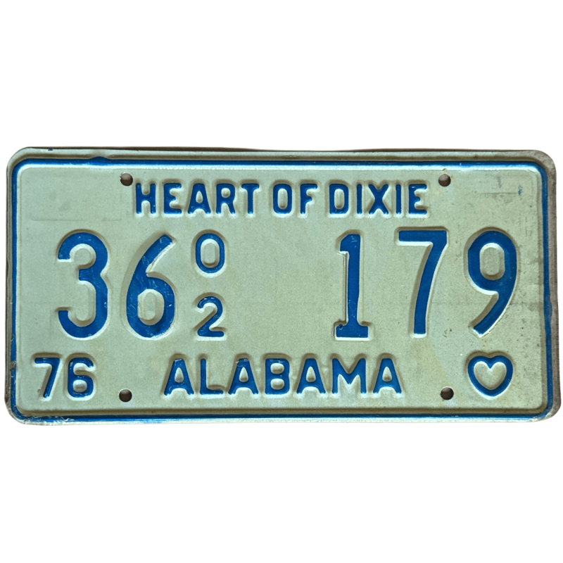 Placă de înmatriculare Alabama