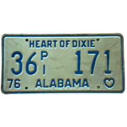 Placă de înmatriculare Alabama