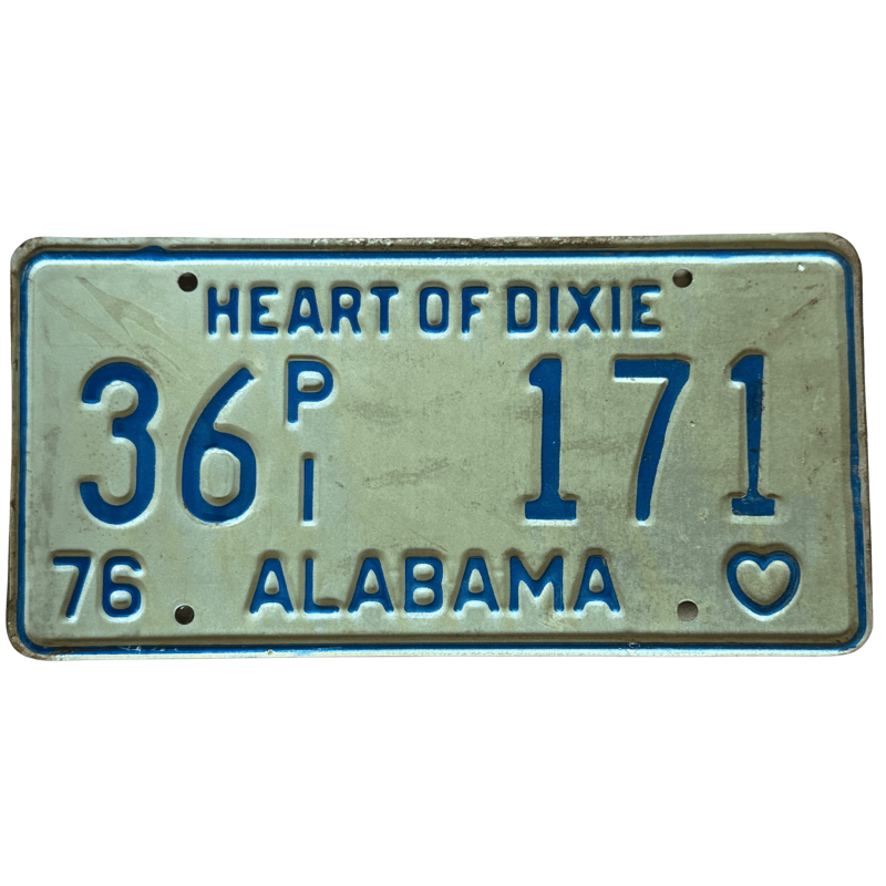 Placă de înmatriculare Alabama