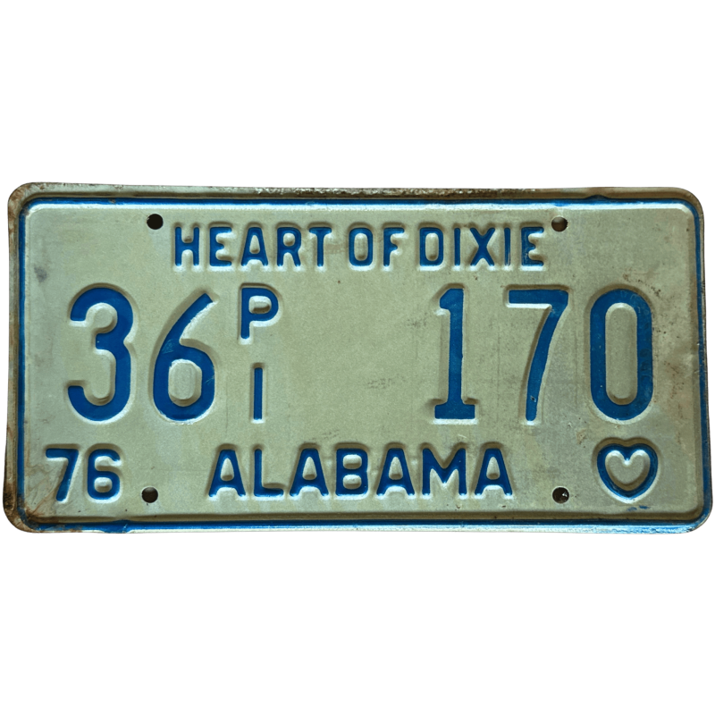 Placă de înmatriculare Alabama