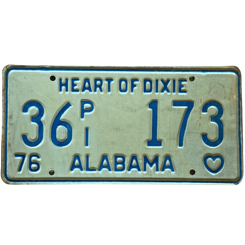 Placă de înmatriculare Alabama