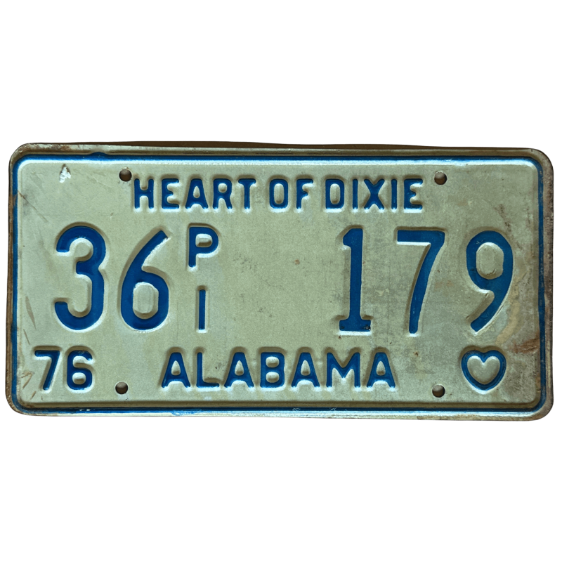 Placă de înmatriculare Alabama