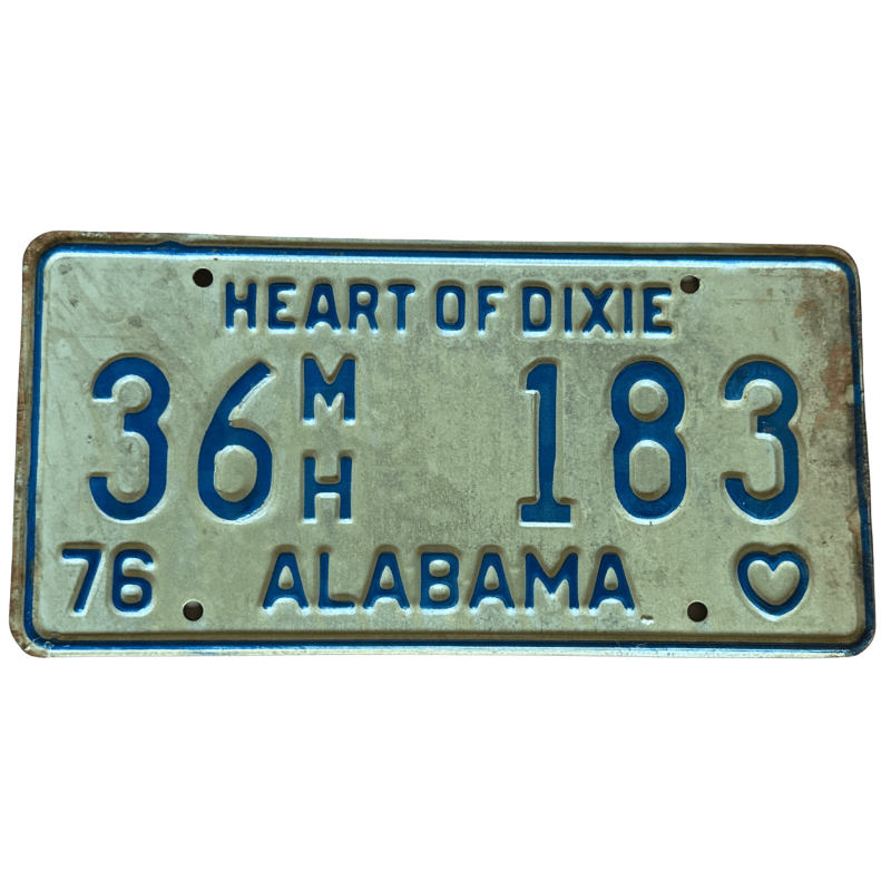 Placă de înmatriculare Alabama