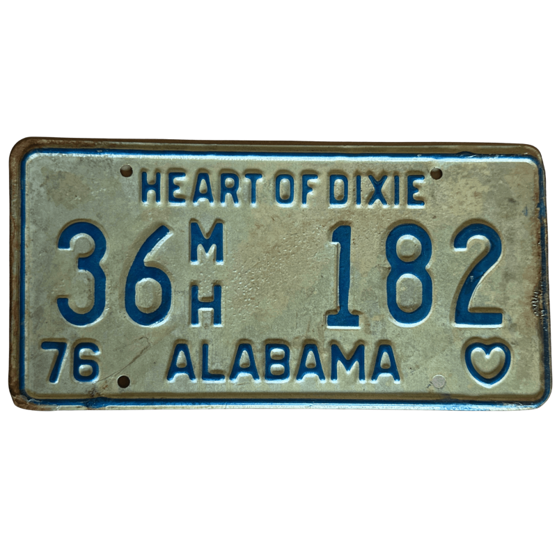Placă de înmatriculare Alabama