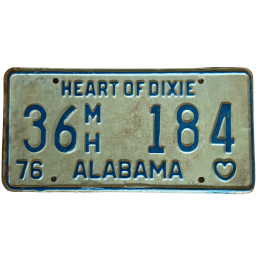 Placă de înmatriculare Alabama