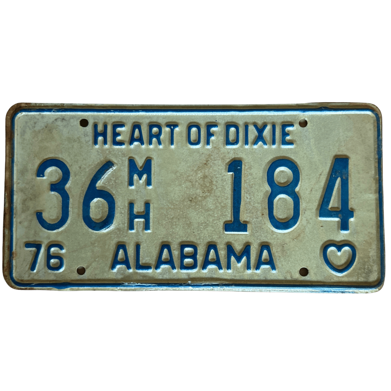 Placă de înmatriculare Alabama