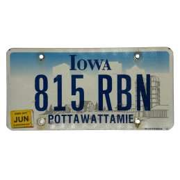 Placă de înmatriculare Iowa