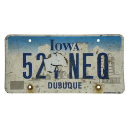 Placă de înmatriculare Iowa
