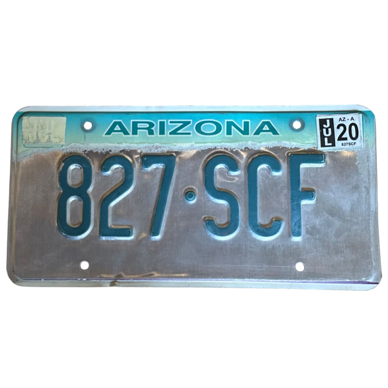 Placă de înmatriculare din Arizona