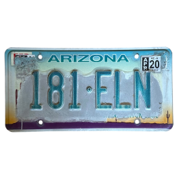 Placă de înmatriculare din Arizona