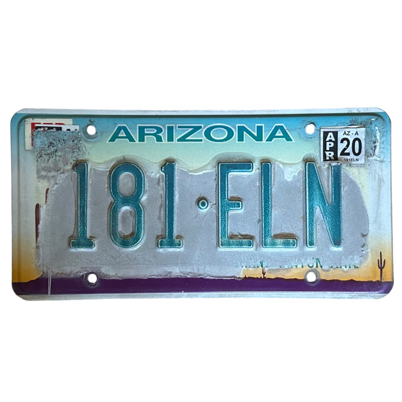 Placă de înmatriculare din Arizona