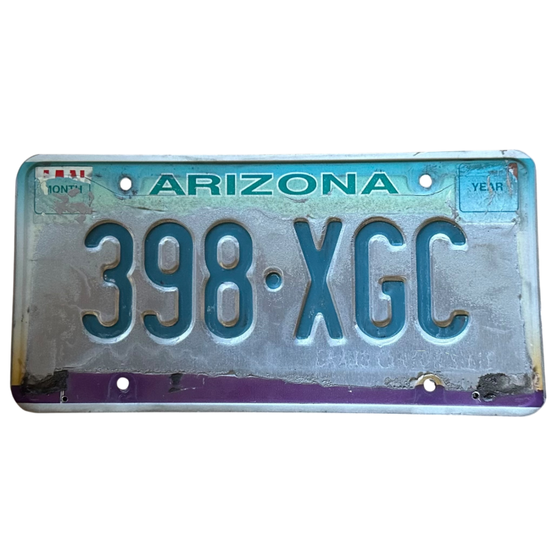 Placă de înmatriculare din Arizona