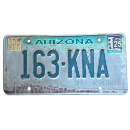 Placă de înmatriculare din Arizona
