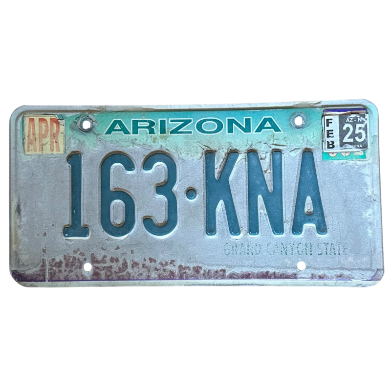 Placă de înmatriculare din Arizona