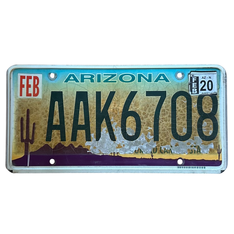 Placă de înmatriculare din Arizona