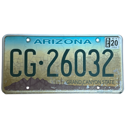 Placă de înmatriculare din Arizona